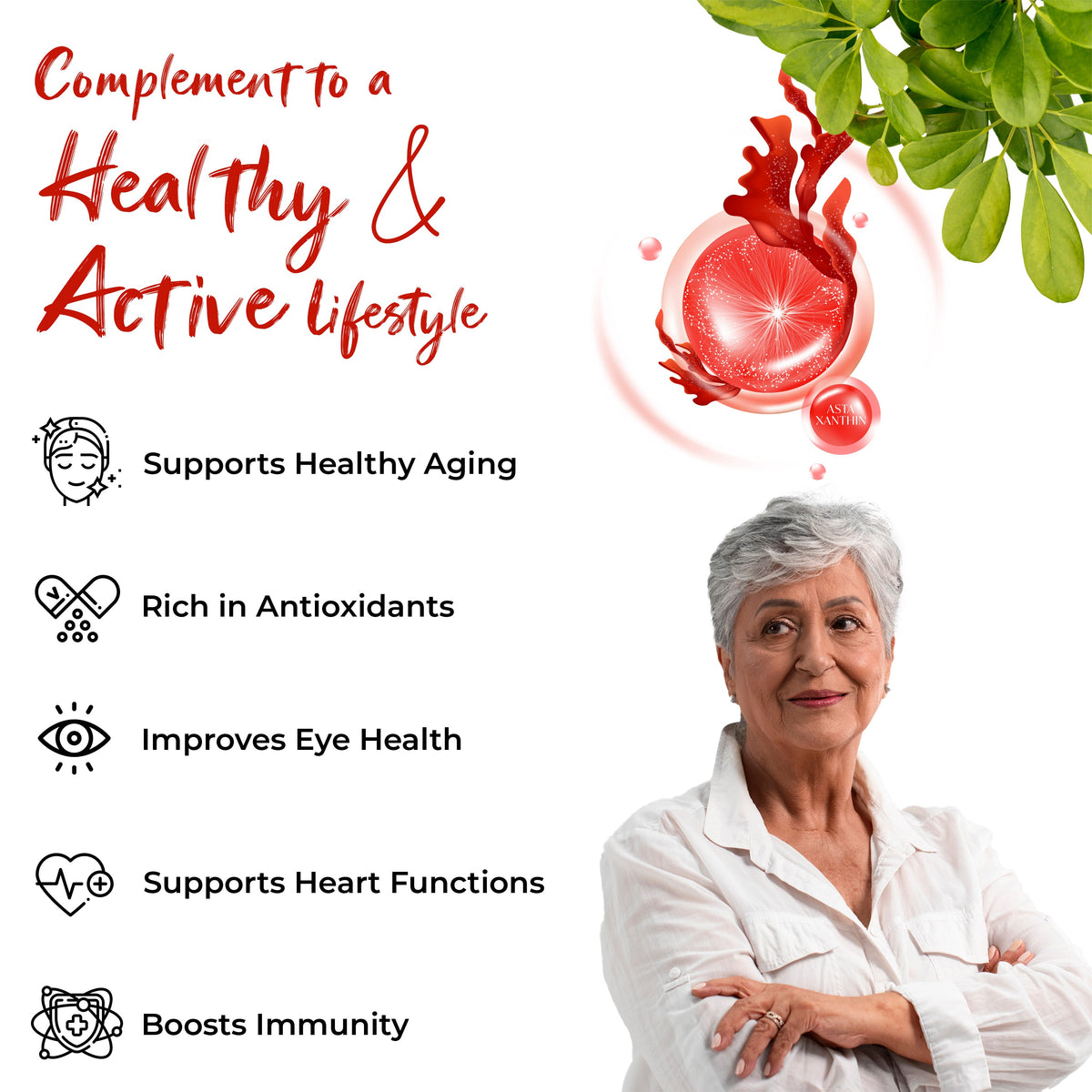 Health Veda Organics Plant Based Astaxanthin 8mg Capsules | Grocsy