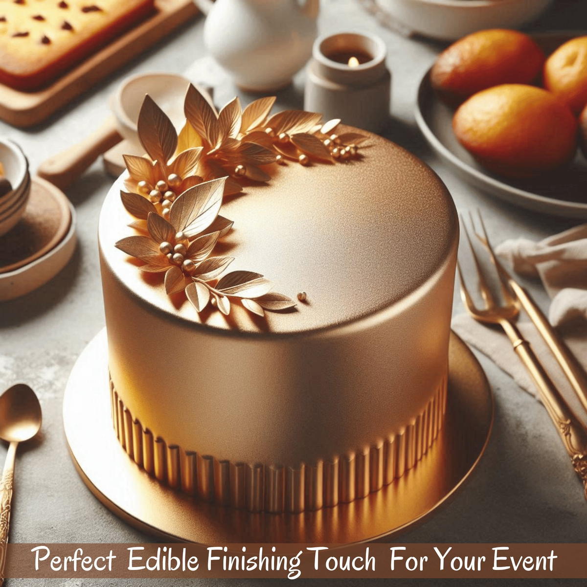 Confect Glistening Gold | Edible Sugar Paste | Grocsy