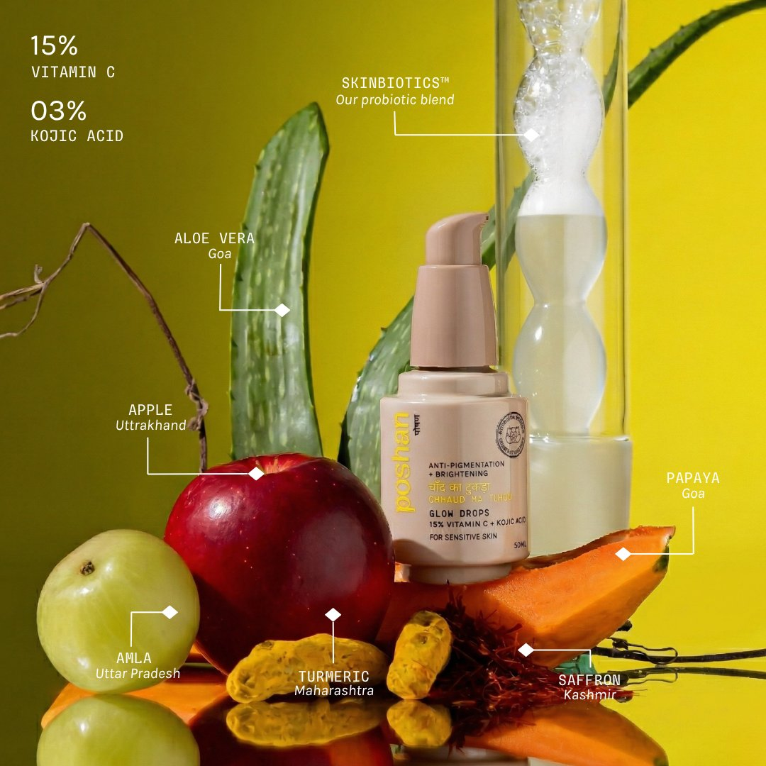 Poshan Skincare Chaand Taara Glow Duo | Grocsy