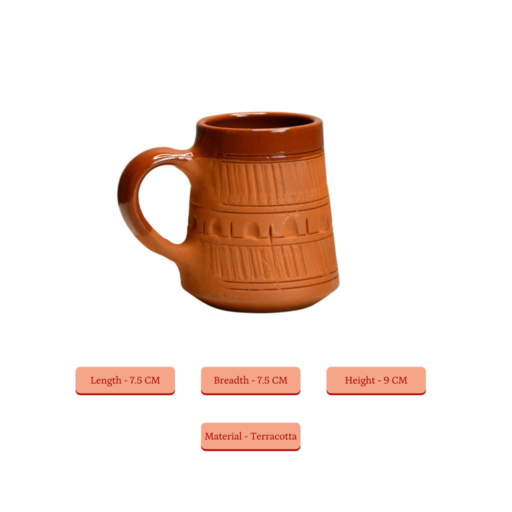 Sowpeace Traditional Terracotta Coffee mugs | Grocsy