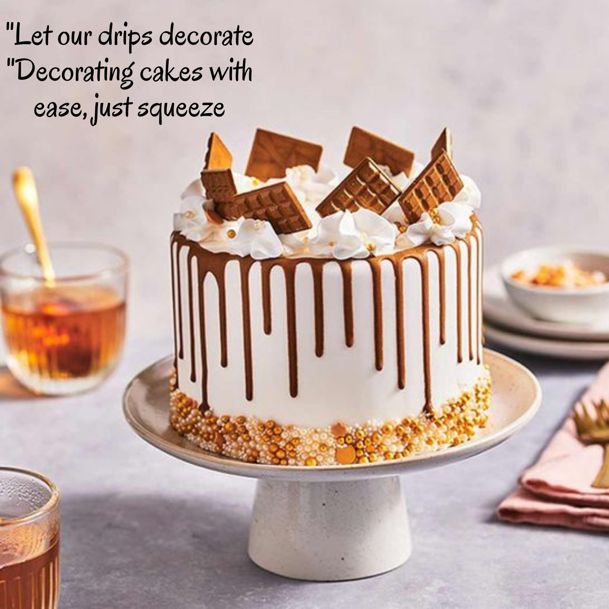 Confect Brazenly Bronze | Edible Drips | Grocsy