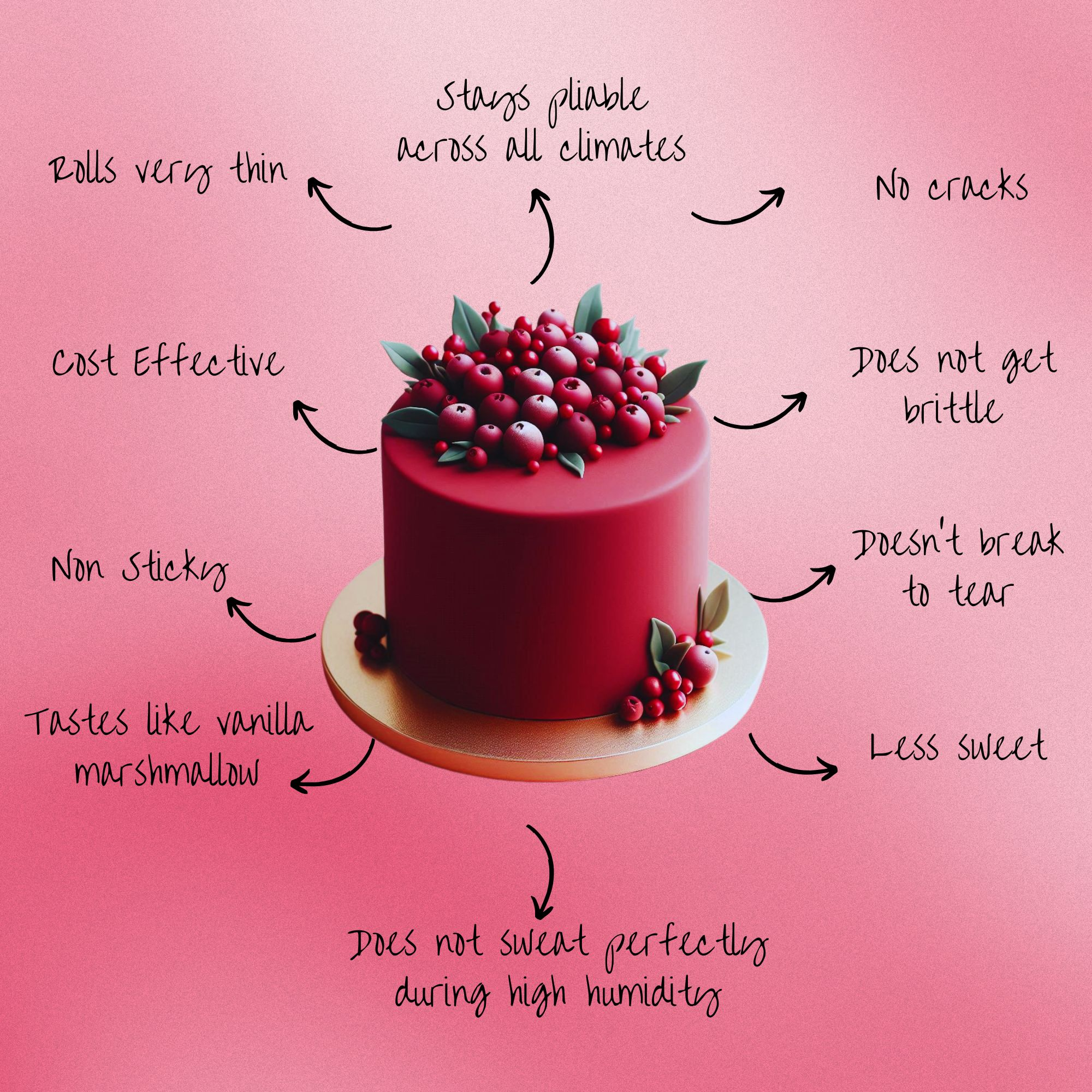 Confect Magenta Fondant | Edible Sugarpaste | Grocsy