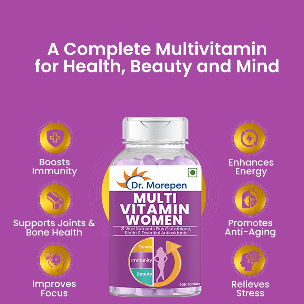 Dr Morpen Multivitamin Women And Biotin+ Advanced | Grocsy