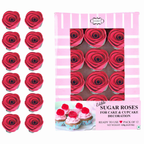 Confect Crimson Pink | Edible Sugar Roses Topper | Grocsy