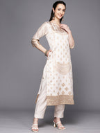 Ahalyaa Woven Design Ethnic Motifs Unstitched Dress Material | Grocsy
