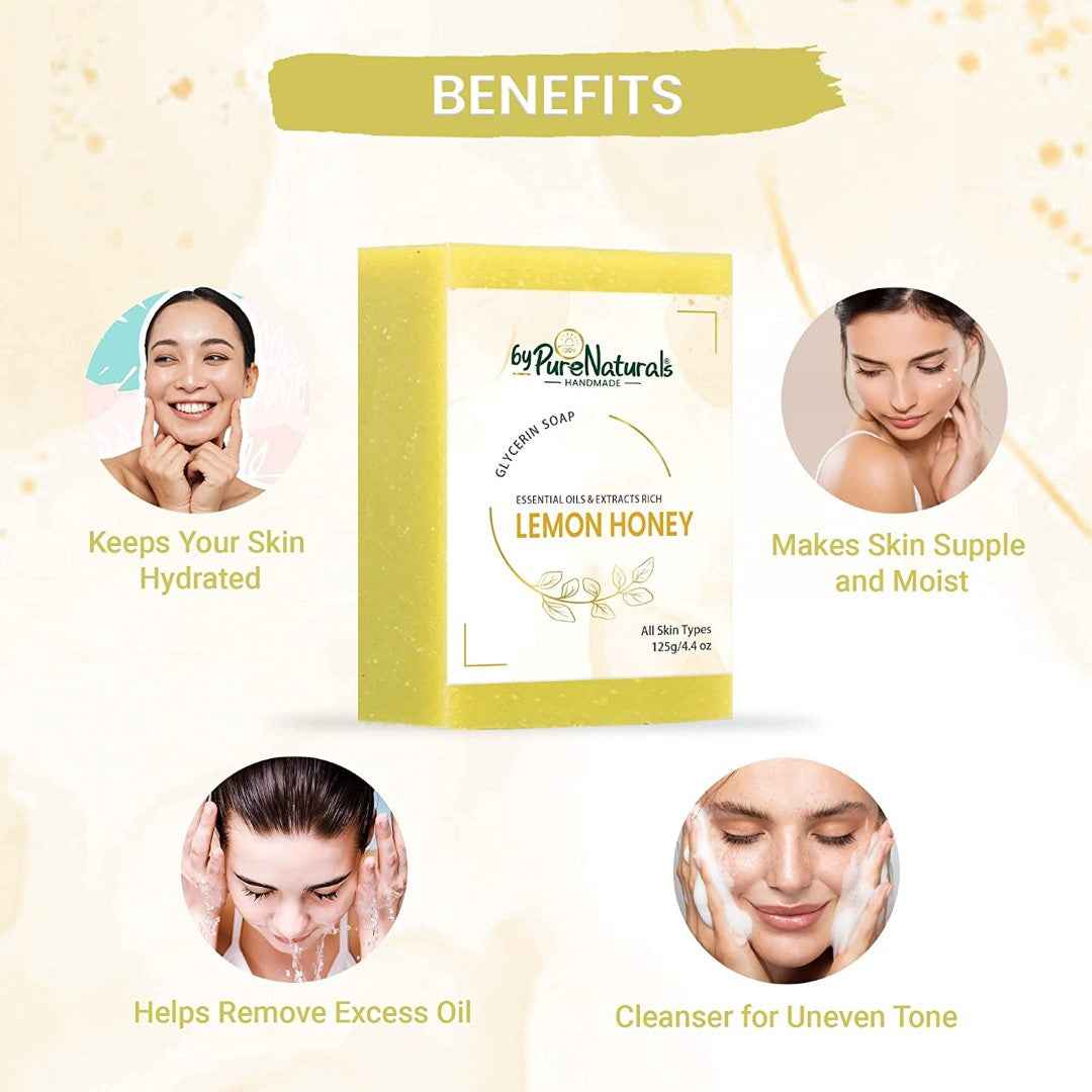 byPureNaturals Lemon Honey Soap | Grocsy