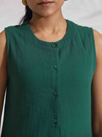 trueBrowns Green Cotton Co-ord Set | Grocsy