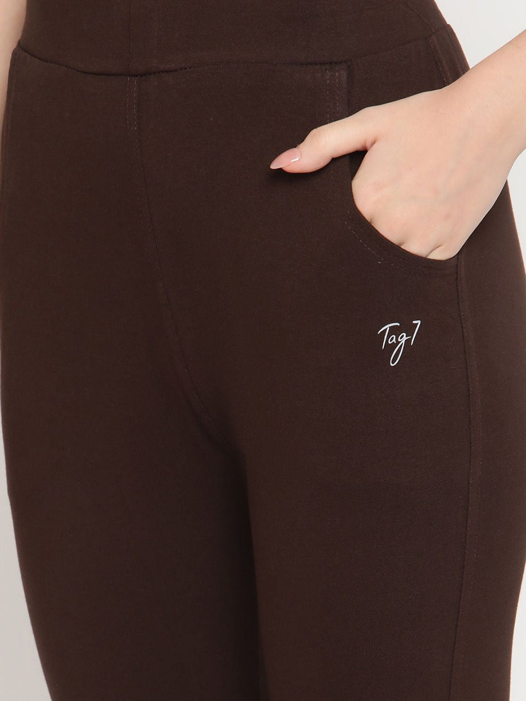 TAG 7 Pack of 2 Brown Ankle-Length Leggings | Grocsy
