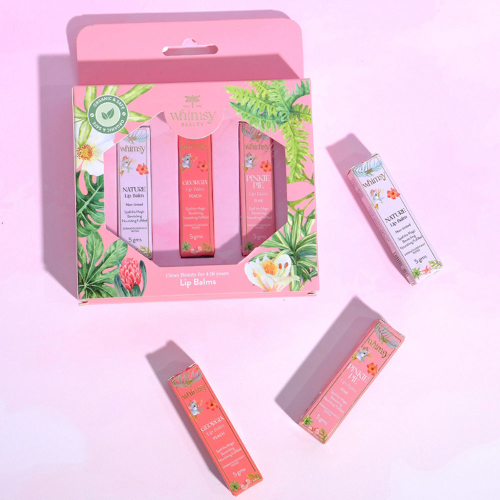 Whimsy Beauty Safe & Organic Essential Care Lip Balm Kit | Grocsy