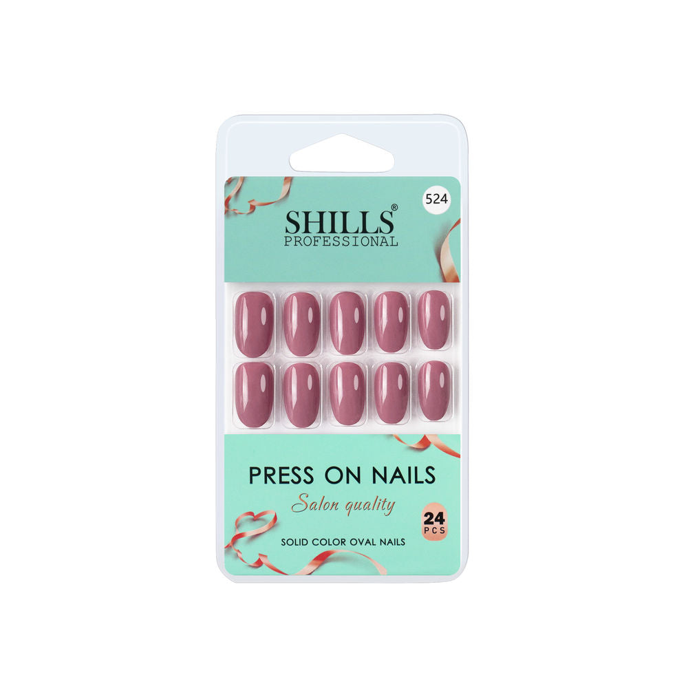 Shills Professional Reusable Press On Nails Oval - SPN524 | Grocsy