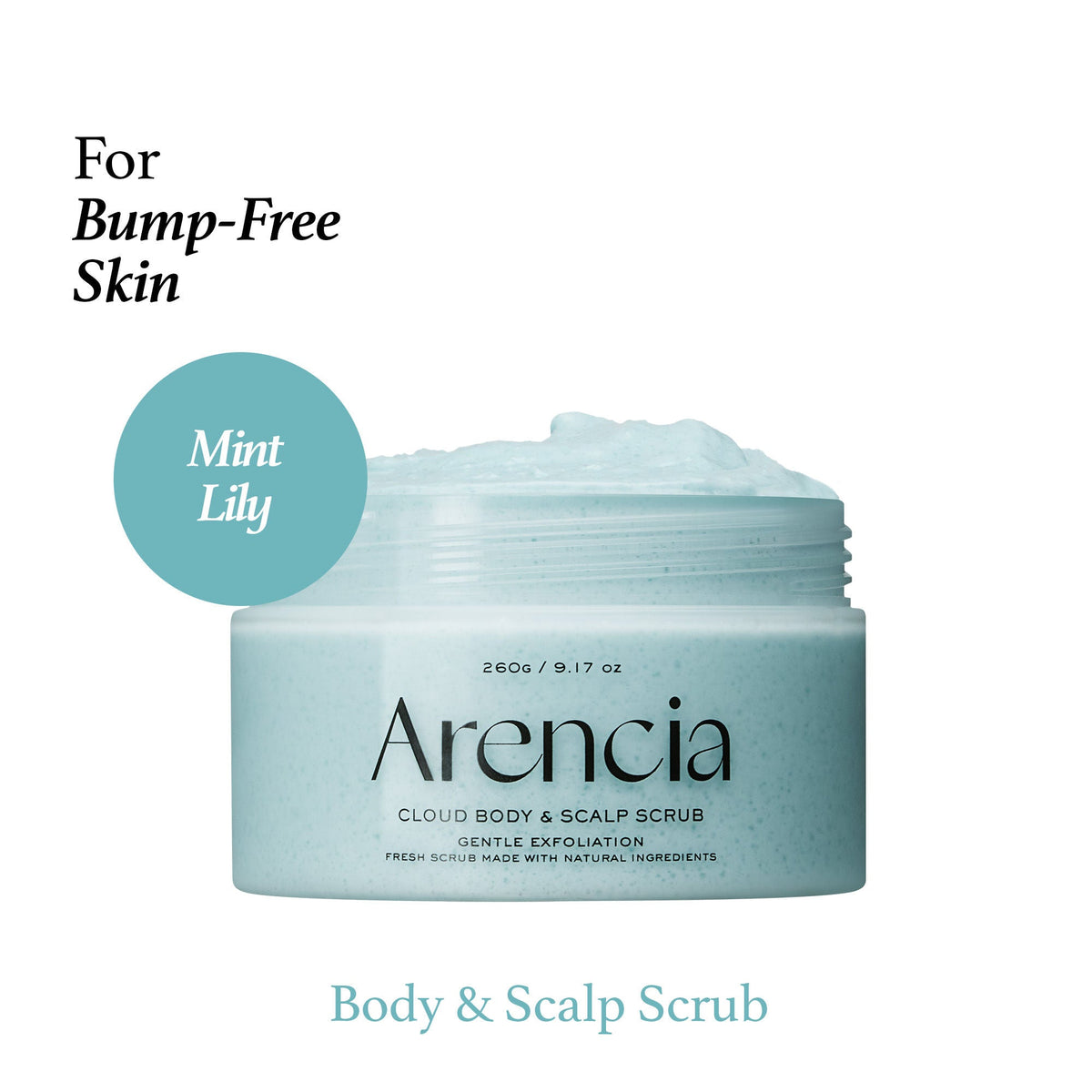 Arencia French Mint & Lily Fresh Cloud Body & Scalp Scrub | Grocsy