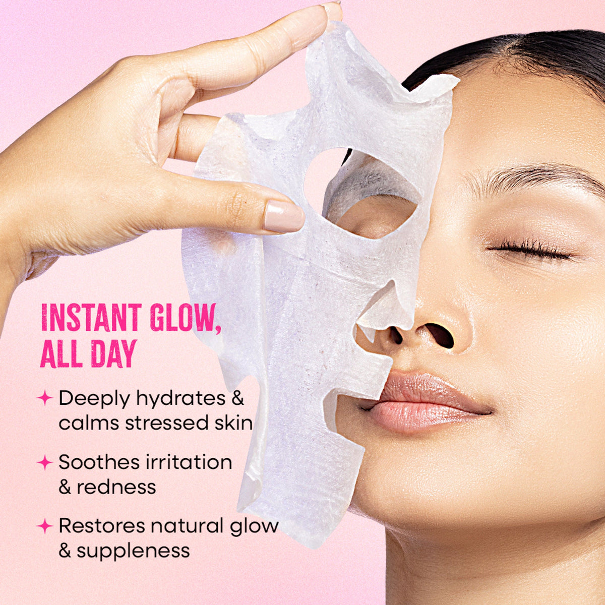 Nykaa Rose+Goat Milk Sheet Mask For Nourished & Radiant Skin-Formulated In Korea - For All Skin Types | Grocsy