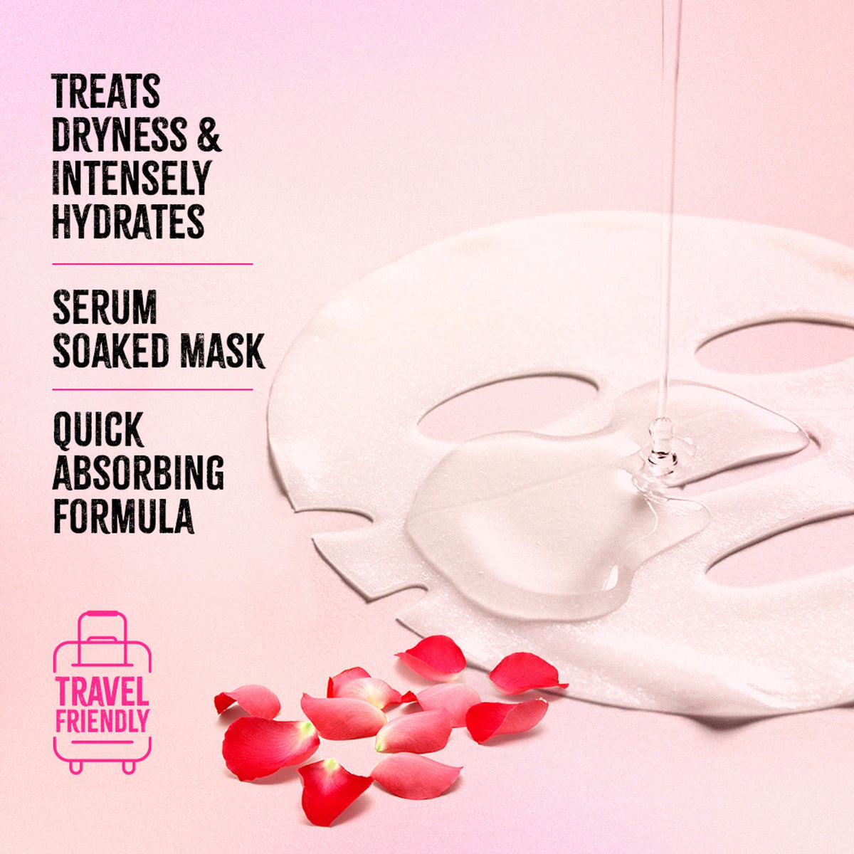 Nykaa Rose+Goat Milk Sheet Mask For Nourished & Radiant Skin-Formulated In Korea - For All Skin Types | Grocsy