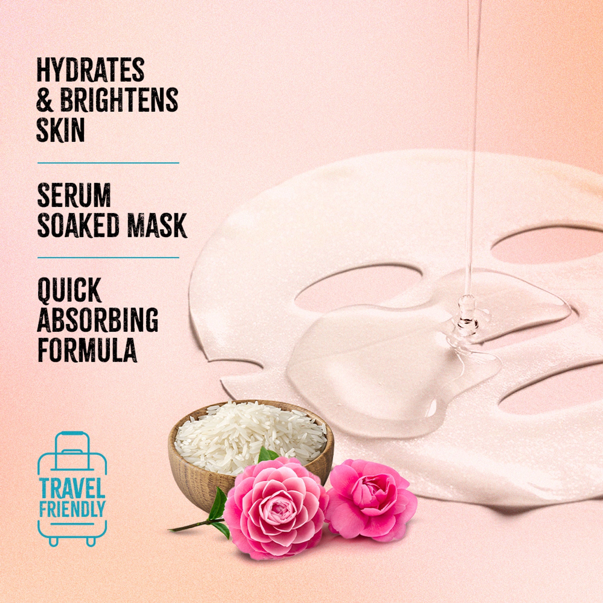 Nykaa Green Tea + Aloe Vera Sheet Mask For Hydrated Skin - Formulated in Korea - For All Skin Types - Rice + Camelia | Grocsy