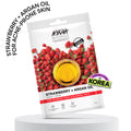 Nykaa Strawberry + Argan Oil Sheet Mask For Acne Prone Skin - Formulated In Korea | Grocsy