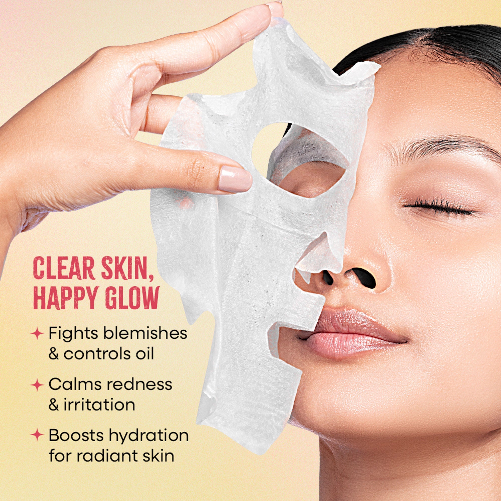 Nykaa Green Tea + Aloe Vera Sheet Mask For Hydrated Skin - Formulated in Korea - For All Skin Types - Strawberry + Argan Oil | Grocsy
