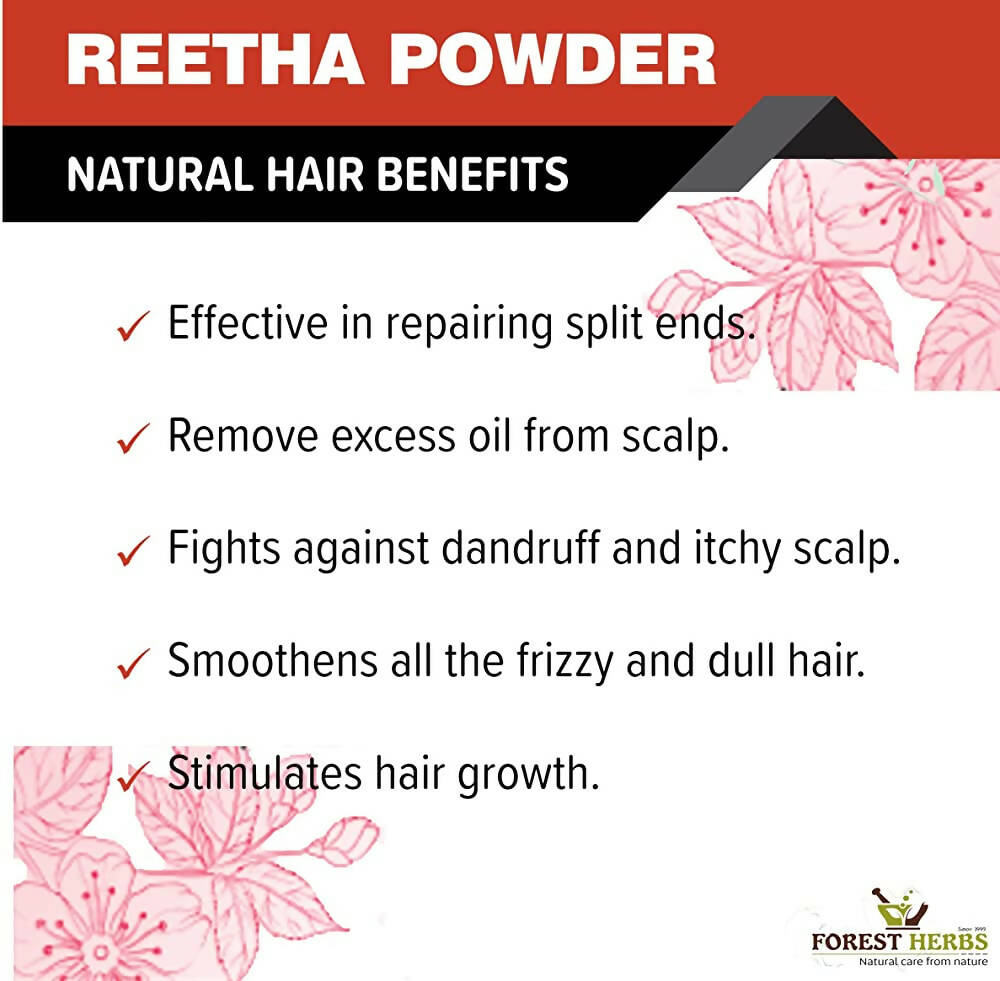 Forest Herbs 100% Natural Organic Amla, Reetha, Shikakai Powder Combo | Grocsy