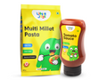 Little Joys Tomato Sauce Squeeze + Multigrain Pasta Combo | Grocsy