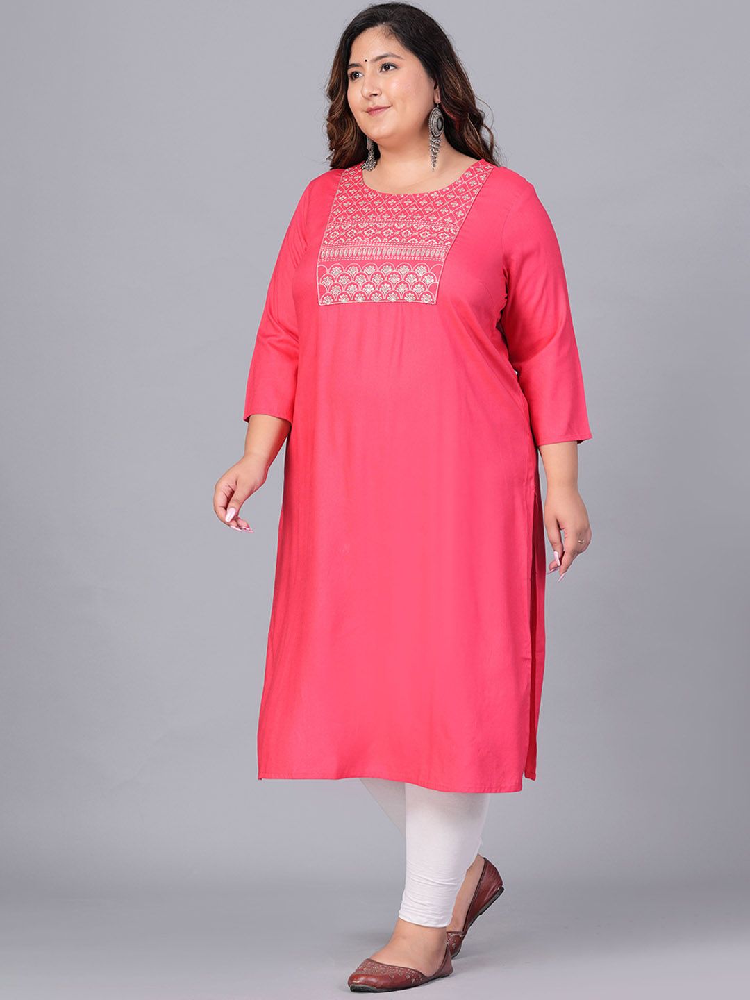 Sztori Women Yoke Design Thread Work Kurta | Grocsy