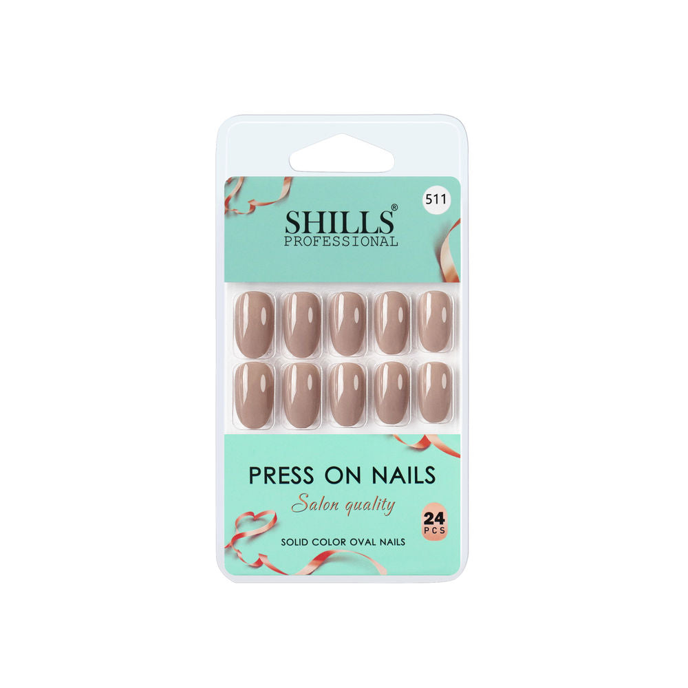 Shills Professional Reusable Press On Nails Oval - SPN511 | Grocsy