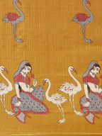 Saree Mall Brown & White Printed Saree | Grocsy