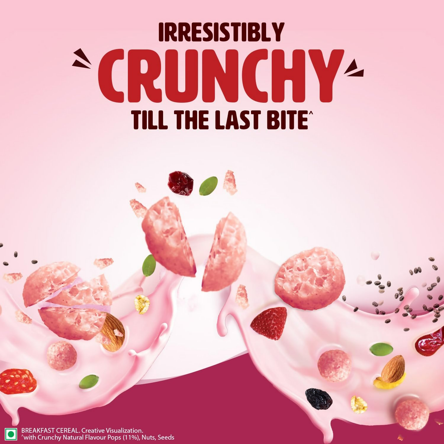 Saffola Muesli Fruit & Nut Berry Crunch with Flavour Pops | Grocsy