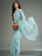 kasee Floral Embroidered Saree | Grocsy