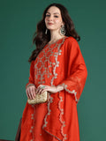Indo Era Floral Embroidered Kurta with Trousers & With Dupatta | Grocsy