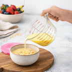 Not Available Glass Measuring Jug with Lid | Grocsy