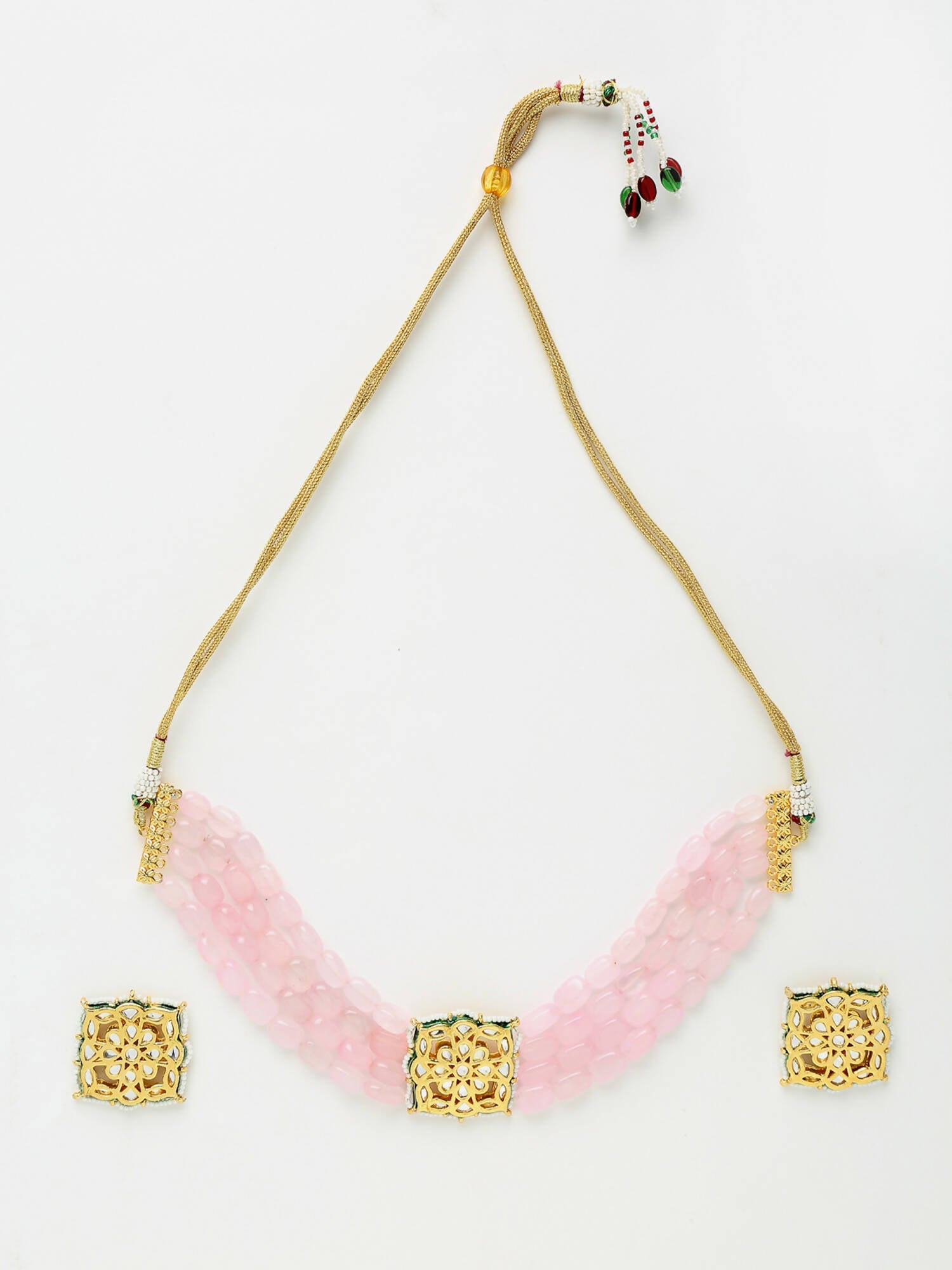 Kundan Choker With Studs - Ruby Raang | Grocsy
