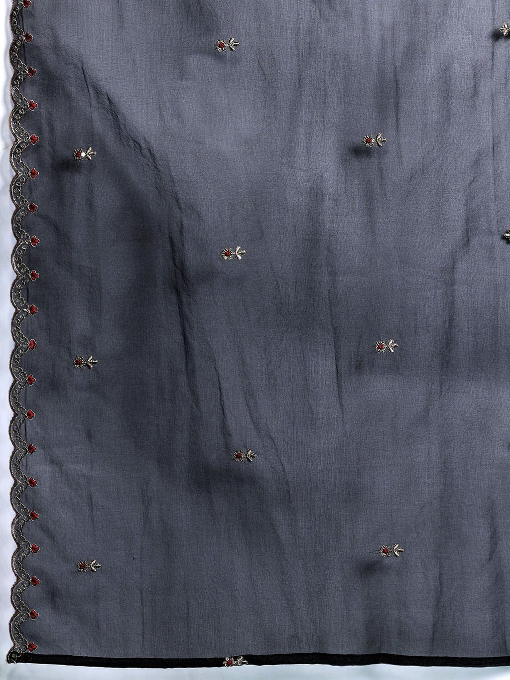Indo Era Ethnic Motifs Embroidered Sequinned Kurta With Trousers & Dupatta | Grocsy