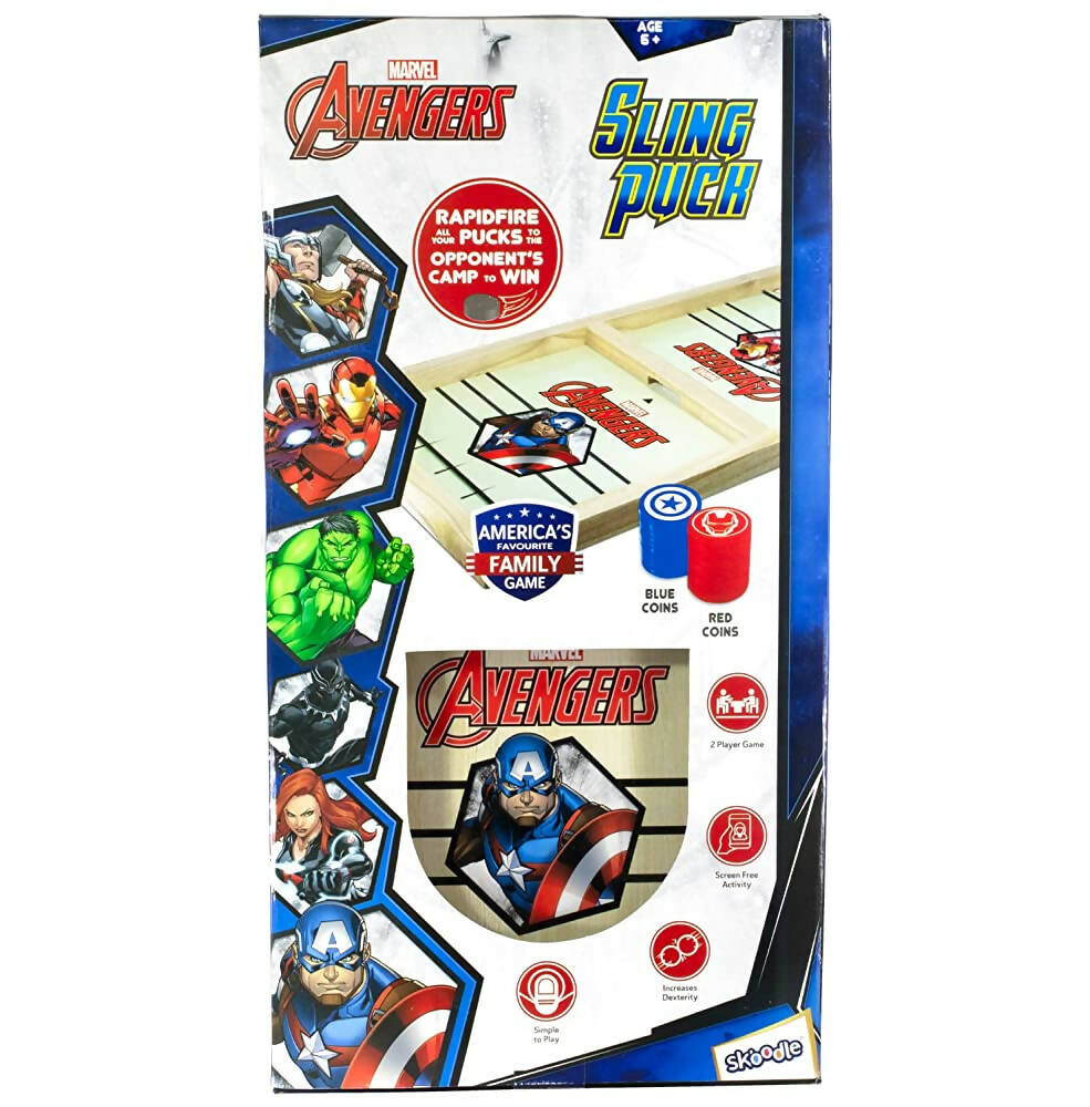 Skoodle Avengers Sling Puck | Grocsy