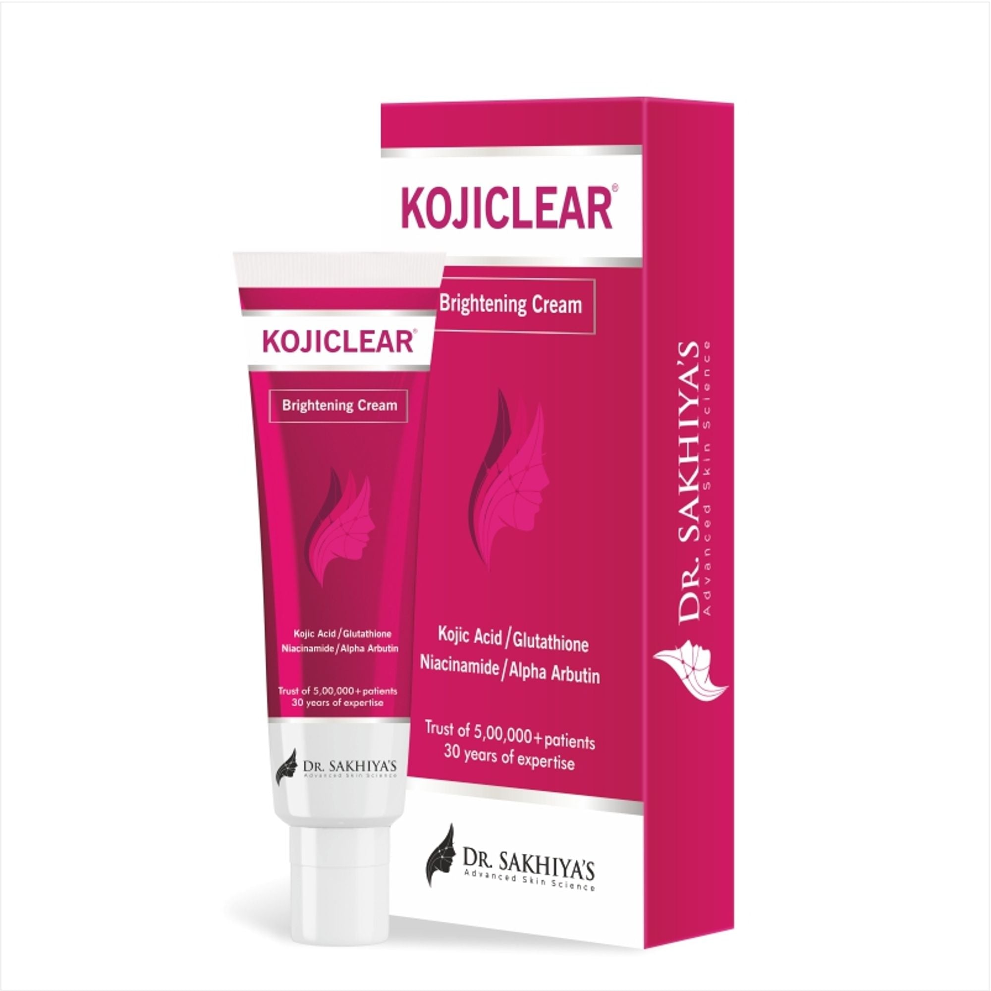 Dr.Sakhiya Kojiclear Whitening Brightening Tan Removal Face Cream with Kojic Acid Glutathione | Grocsy