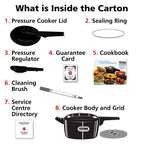 Hawkins Futura Hard Anodised Aluminium Induction Pressure Cooker (Inner Lid) | Grocsy