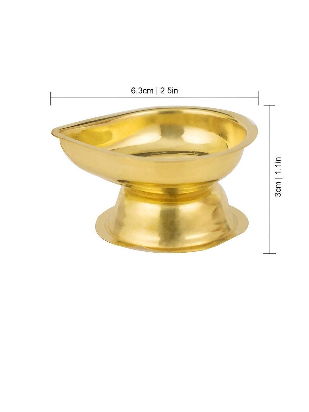 Spillbox Gold-Toned Brass Diya Stand Pooja Essential | Grocsy