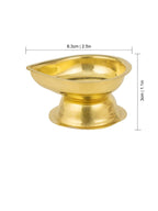 Spillbox Gold-Toned Brass Diya Stand Pooja Essential | Grocsy