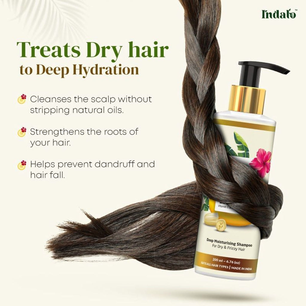 Indalo Banana Hibiscus Shampoo For Dry & Frizzy Hair | Grocsy