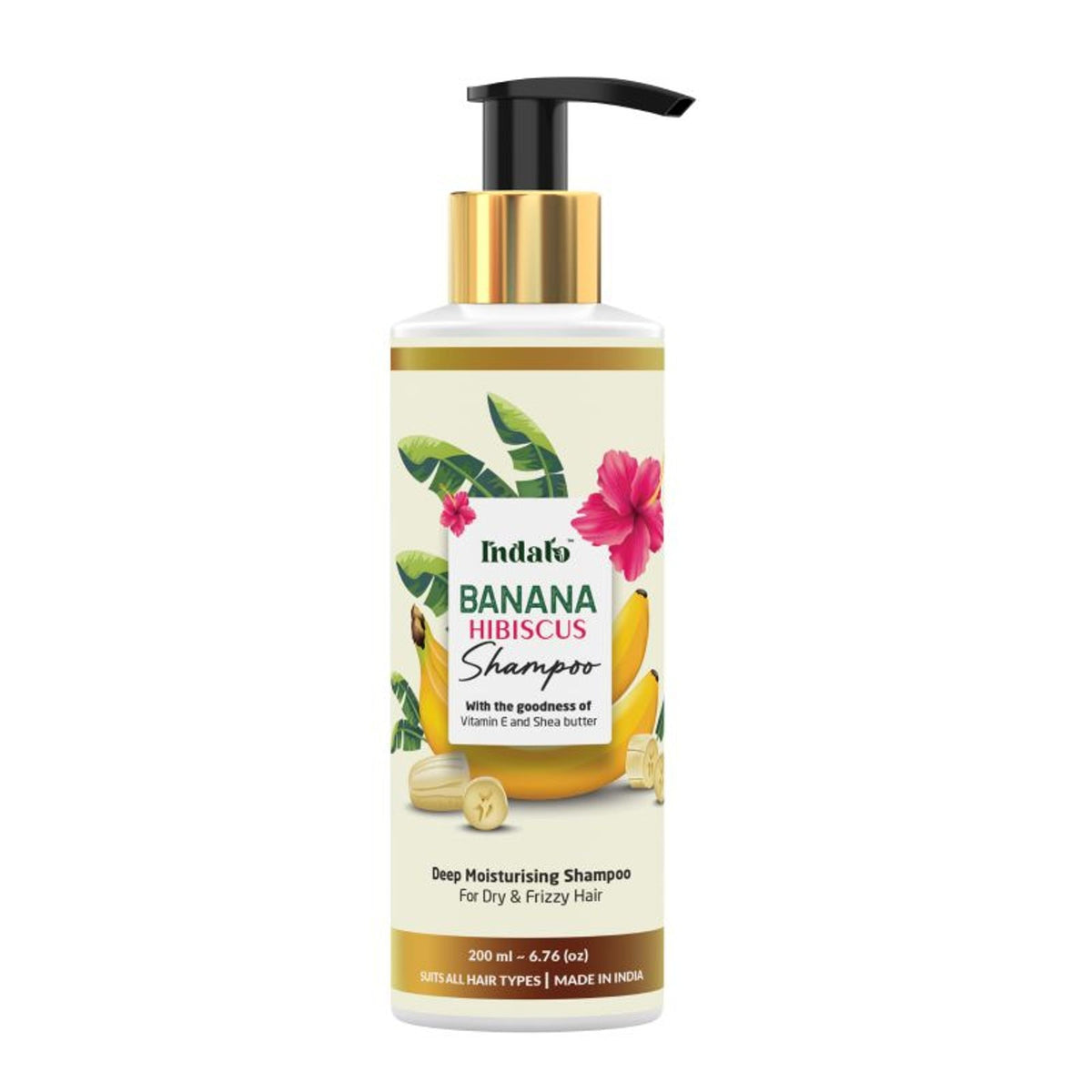 Indalo Banana Hibiscus Shampoo For Dry & Frizzy Hair | Grocsy