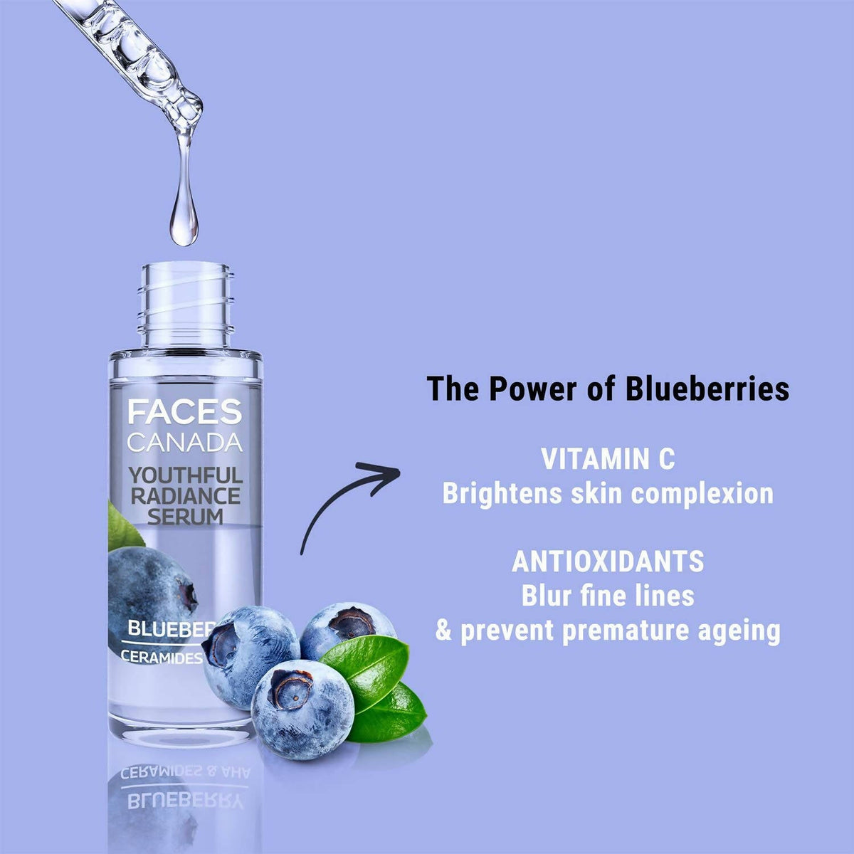 Faces Canada Youthful Radiance Serum - Blueberry | Grocsy