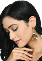 Mominos Fashion Johar Kamal Women's Latest Designer Golden Color Jhumkas