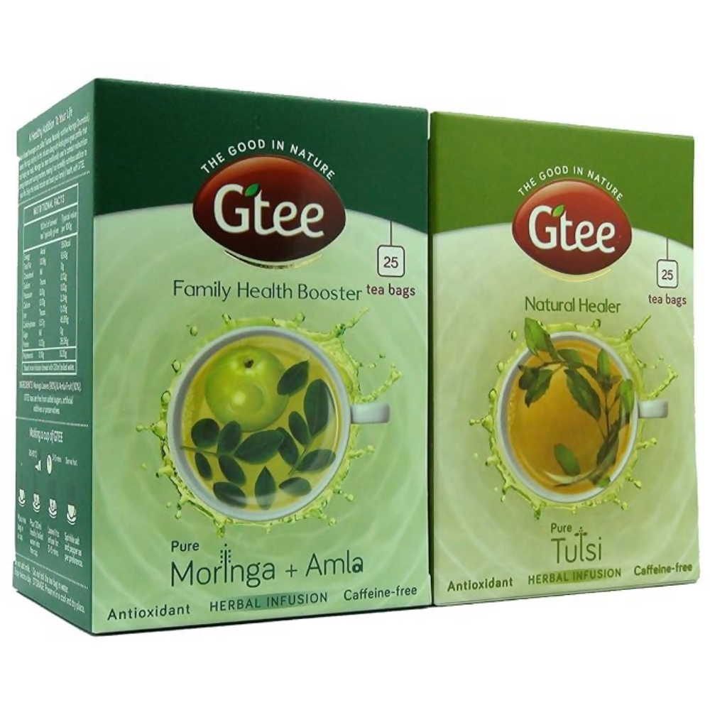 Gtee Moringa Tea Bags & Tulsi Tea Bags | Grocsy