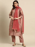 Sangria Women Floral Printed Regular Kurta With Trousers & With Dupatta | Grocsy
