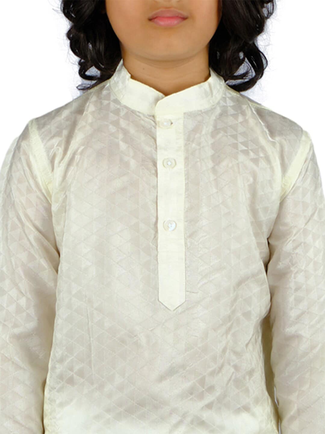 Sethukrishna Boys Cream-Coloured Kurti with Salwar | Grocsy