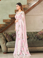 Tikhi Imli Floral Printed Sequinned Saree | Grocsy