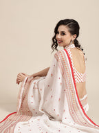 Saree Mall Ethnic Motifs with Sleek border Saree | Grocsy