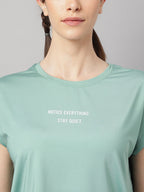 MKH Typography Printed Relaxed Fit Dri-FIT T-shirt | Grocsy