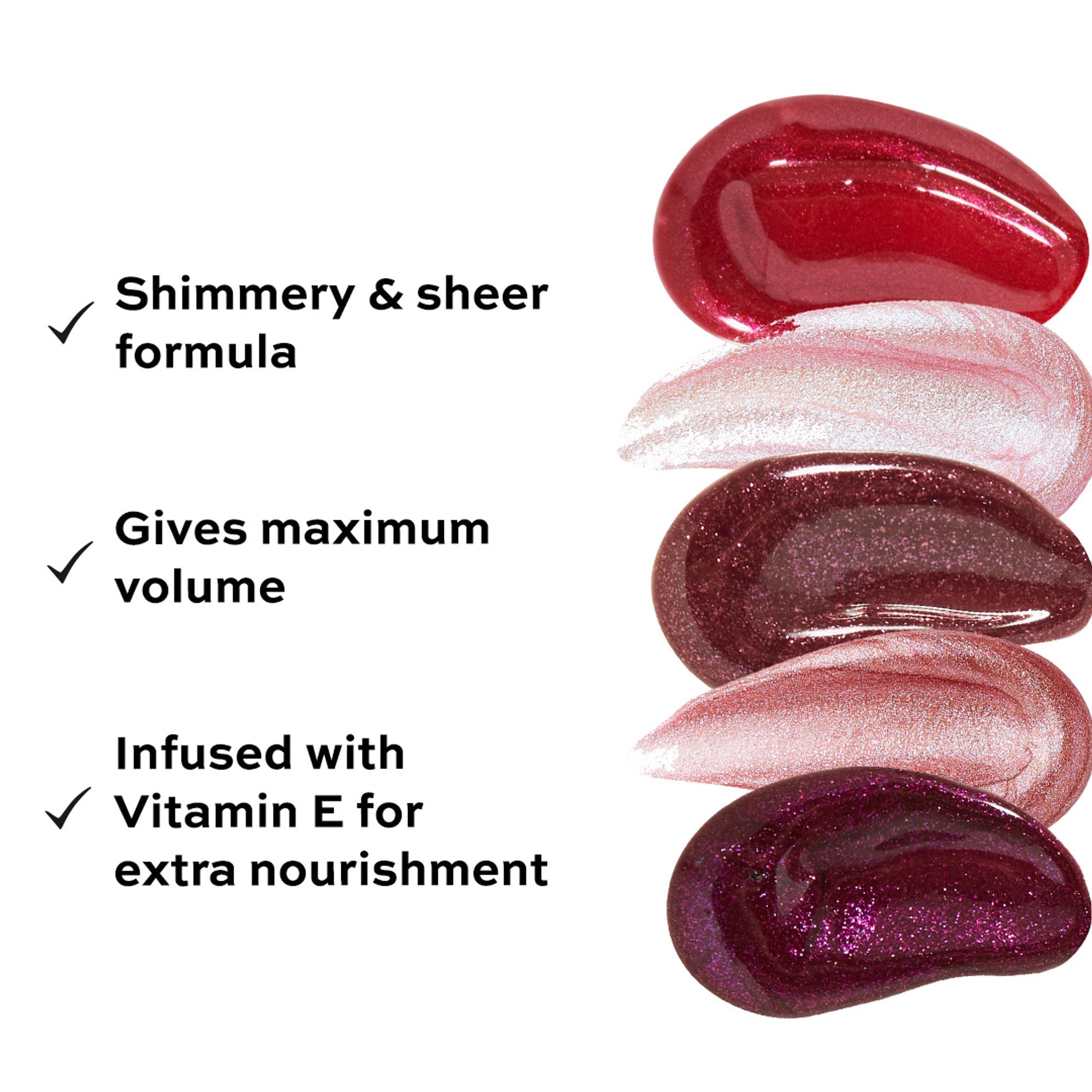 Makeup Revolution Shimmer Bomb Lip Gloss Infused With Vitamin E For Extra Nourishment - Glimmer Nude | Grocsy