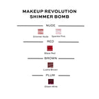 Makeup Revolution Shimmer Bomb Lip Gloss Infused With Vitamin E For Extra Nourishment - Glimmer Nude | Grocsy
