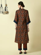 Myshka Women's Multi A-Line Kurta & Trousers | Grocsy