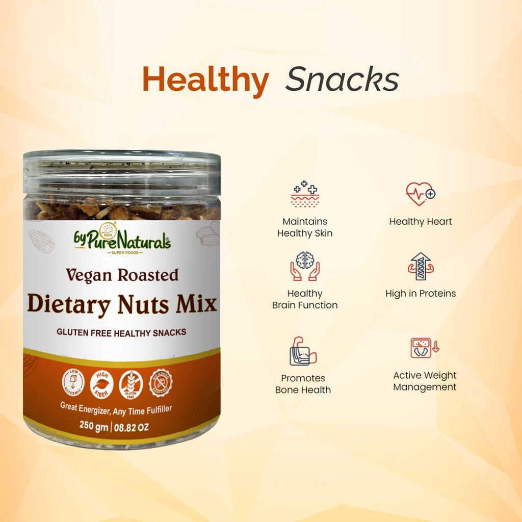 byPureNaturals Dietary Nuts Mix Vegan Roasted | Grocsy